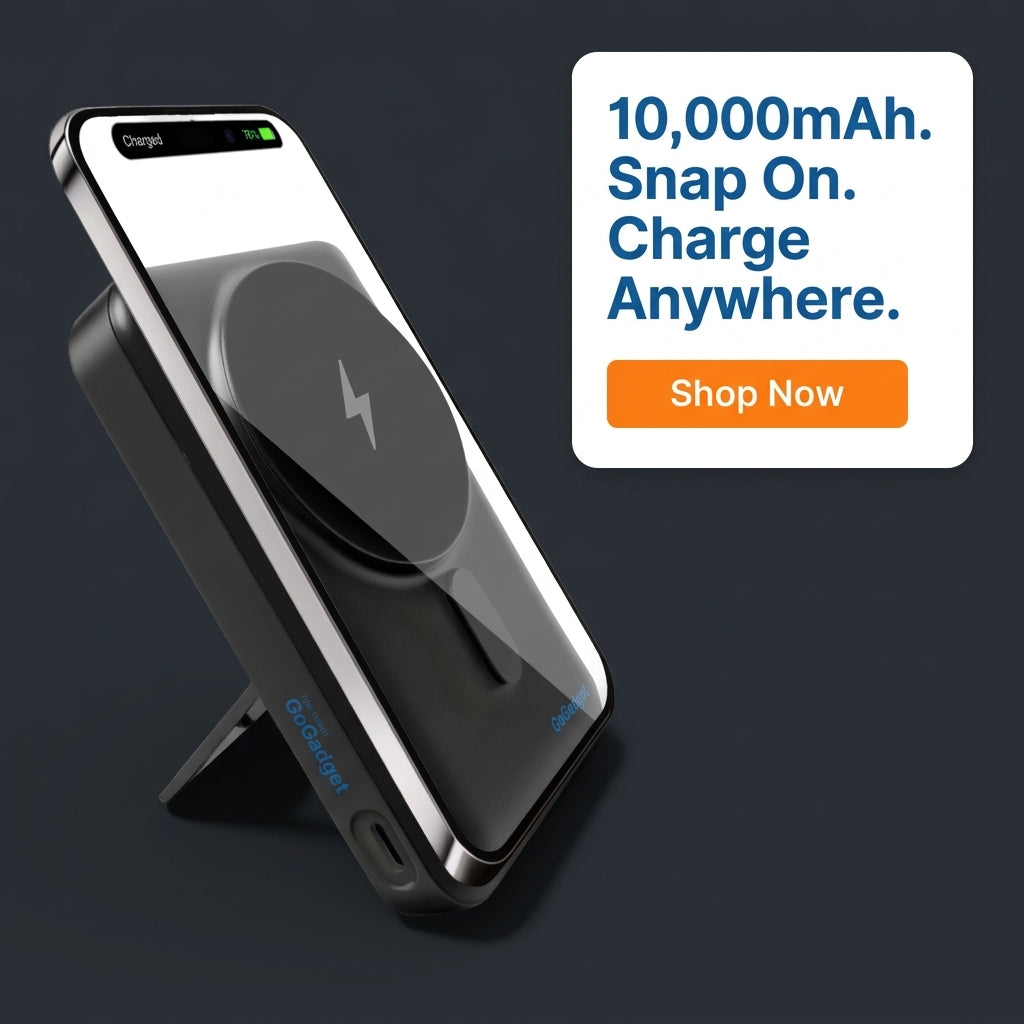 10,000mAh Magnetic Wireless Power Bank – GoGadget